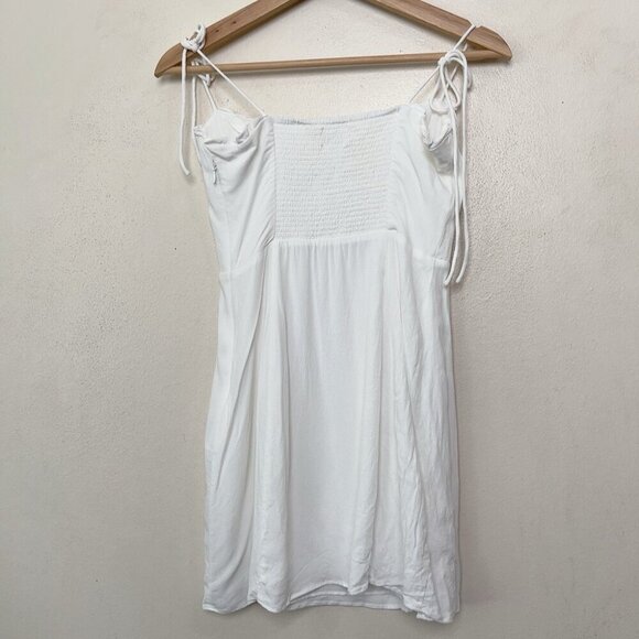 Aritzia Womens 6 Wilfred Sweetheart Bustier Mini White Dress - Picture 12 of 12